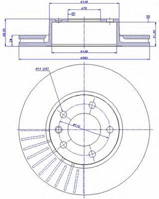 Тормозной диск CAR 02641