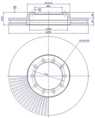 Тормозной диск CAR 150.500
