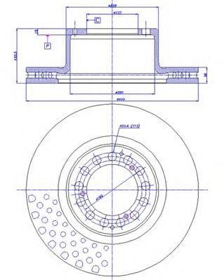 Тормозной диск CAR 150986