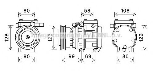 Компрессор, кондиционер AVA QUALITY COOLING KAAK264