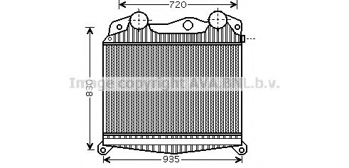 Интеркулер AVA QUALITY COOLING MN4040