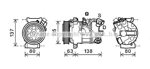 Компрессор, кондиционер AVA QUALITY COOLING RTAK491