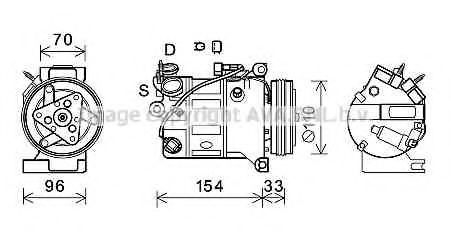 Компрессор, кондиционер AVA QUALITY COOLING VOK183