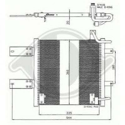 Конденсатор, кондиционер DIEDERICHS 8220801