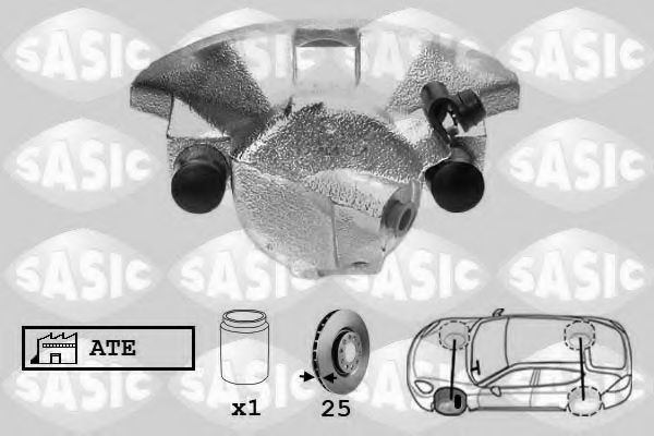 Тормозной суппорт SASIC SCA6184