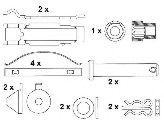 Комплект тормозных колодок, дисковый тормоз BERAL 2919430004152004