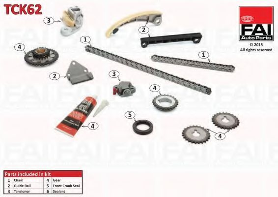 Комплект цели привода распредвала FAI AutoParts TCK62