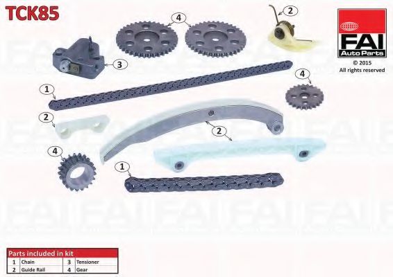 Комплект цели привода распредвала FAI AutoParts TCK85