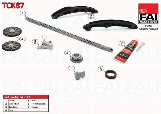 Комплект цели привода распредвала FAI AutoParts TCK87