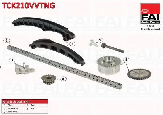 Комплект цели привода распредвала FAI AutoParts TCK210VVTNG
