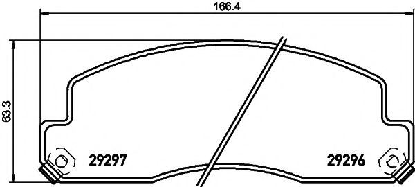 Комплект тормозных колодок, дисковый тормоз DON CVP109