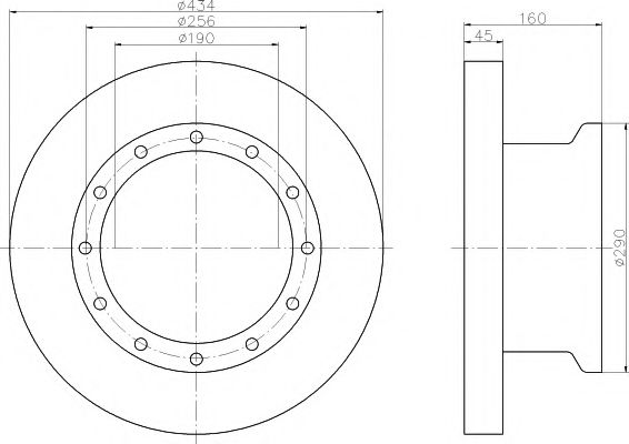 Тормозной диск DON CVD607