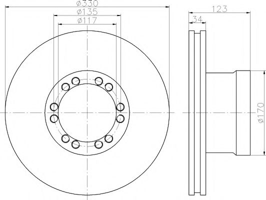 Тормозной диск DON CVD658