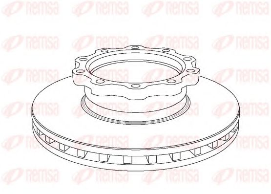 Тормозной диск KAWE NCA1038.20