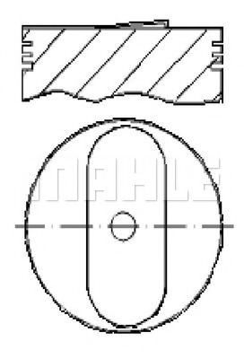 Поршень MAHLE ORIGINAL E25400