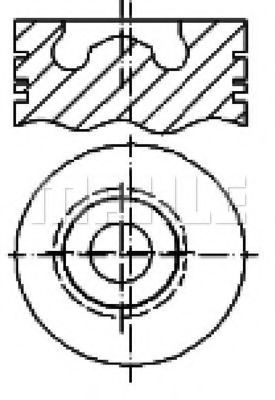 Поршень MAHLE ORIGINAL S01010