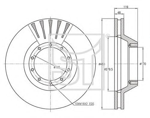 Тормозной диск ST-TEMPLIN 03.110.0275.810