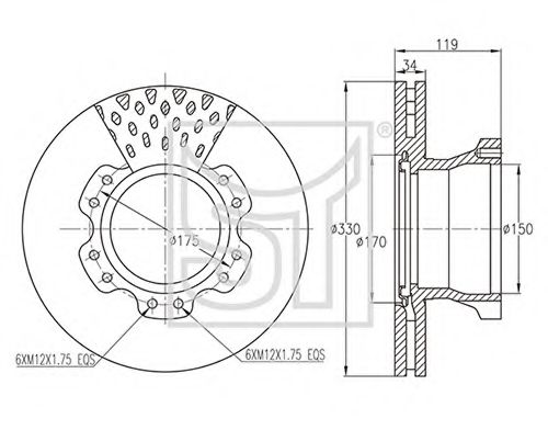 Тормозной диск ST-TEMPLIN 03.110.0275.861