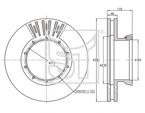 Тормозной диск ST-TEMPLIN 03.110.0620.030