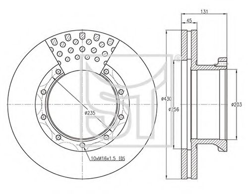 Тормозной диск ST-TEMPLIN 03.110.0711.030