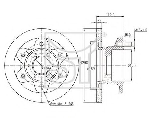 Тормозной диск ST-TEMPLIN 03.110.0821.400
