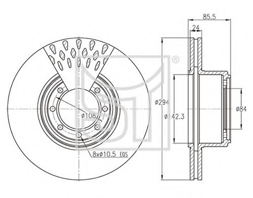 Тормозной диск ST-TEMPLIN 03.110.0823.340