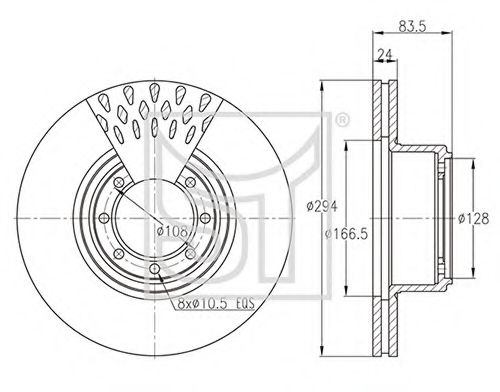 Тормозной диск ST-TEMPLIN 03.110.0823.360