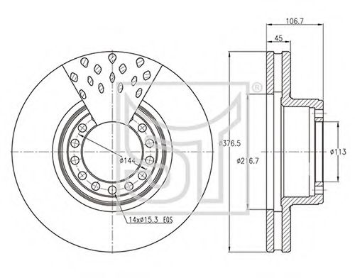 Тормозной диск ST-TEMPLIN 03.110.0823.390