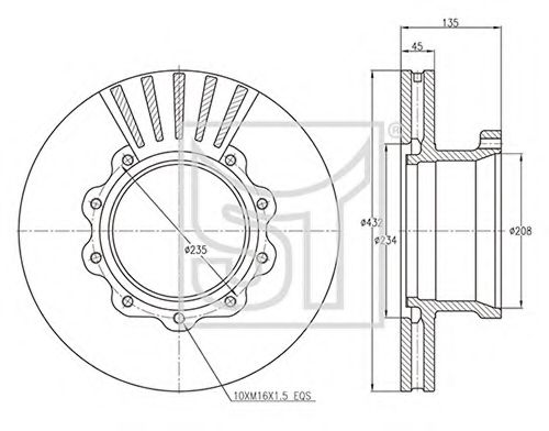Тормозной диск ST-TEMPLIN 03.110.0922.080