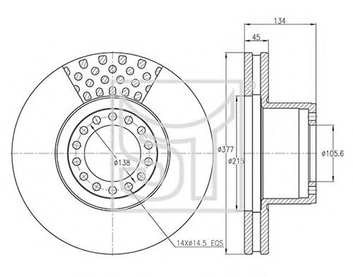 Тормозной диск ST-TEMPLIN 03.110.1926.160