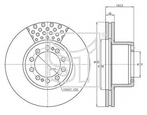 Тормозной диск ST-TEMPLIN 03.110.1926.190