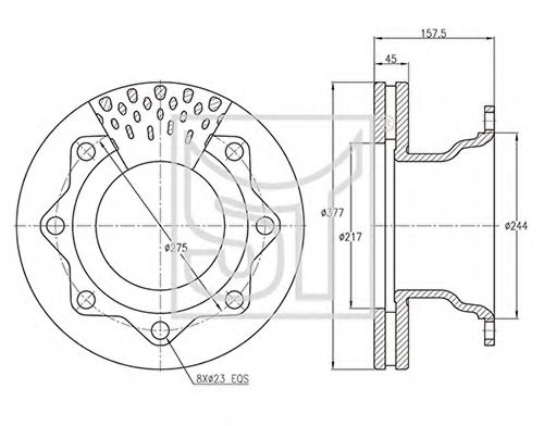 Тормозной диск ST-TEMPLIN 03.110.2401.000