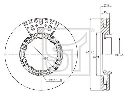 Тормозной диск ST-TEMPLIN 03.110.2404.000