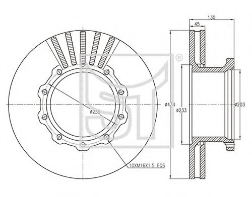 Тормозной диск ST-TEMPLIN 03.110.4020.002