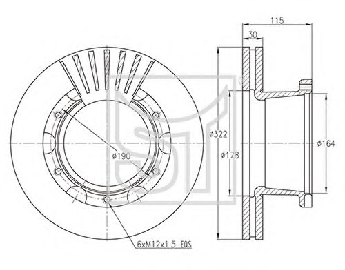 Тормозной диск ST-TEMPLIN 03.110.4020.070