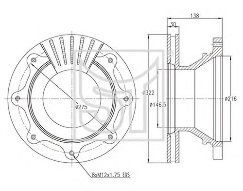 Тормозной диск ST-TEMPLIN 03.110.4020.120