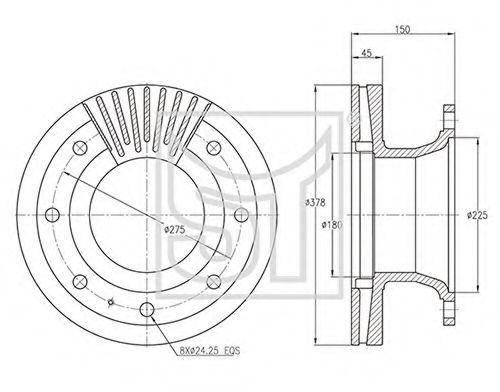 Тормозной диск ST-TEMPLIN 03.110.4200.340