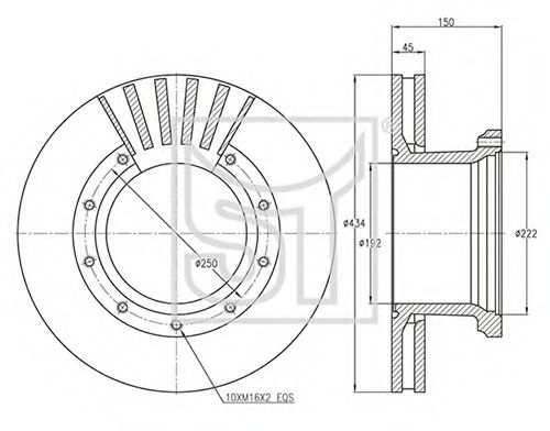 Тормозной диск ST-TEMPLIN 03.110.4200.380