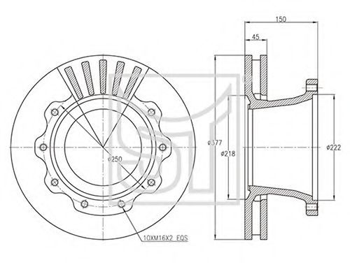 Тормозной диск ST-TEMPLIN 03.110.4200.390