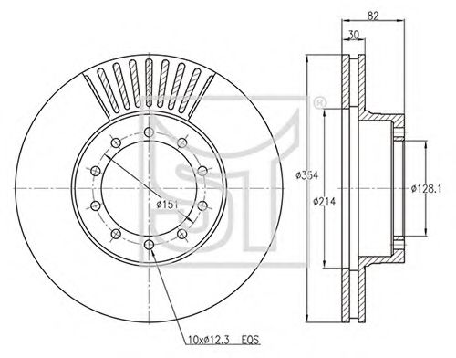 Тормозной диск ST-TEMPLIN 03.110.4255.000