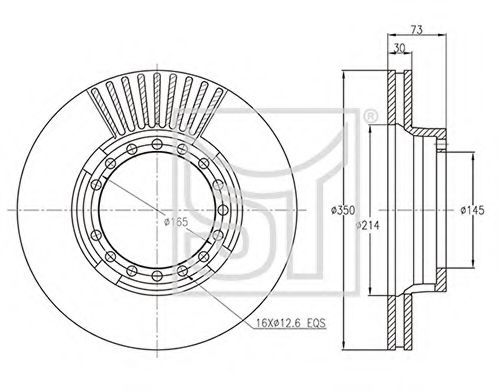 Тормозной диск ST-TEMPLIN 03.110.4255.010