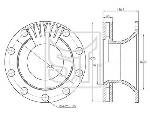 Тормозной диск WINNARD RN1039