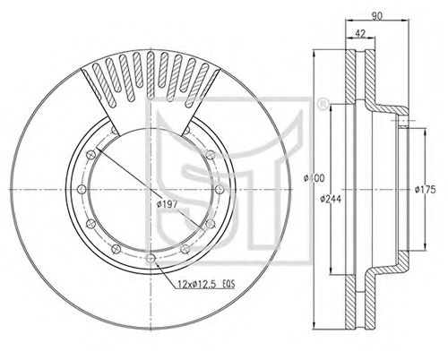 Тормозной диск ST-TEMPLIN 03.110.4255.230