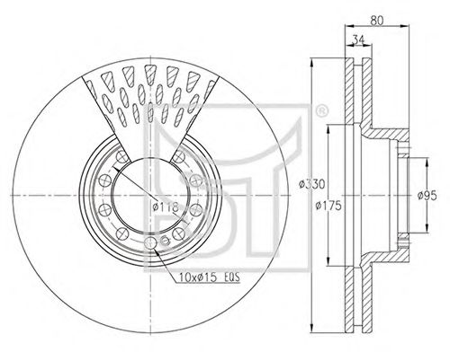 Тормозной диск ST-TEMPLIN 03.110.4255.250
