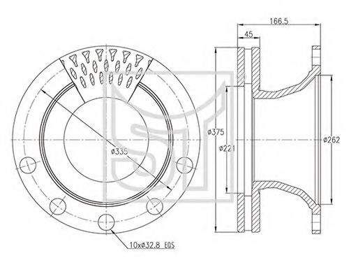 Тормозной диск ST-TEMPLIN 03.110.4255.260