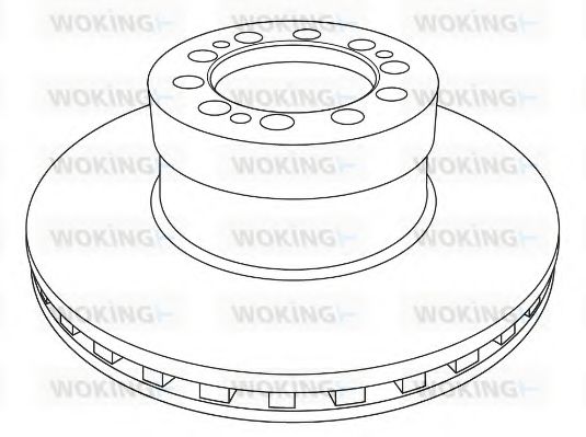 Тормозной диск WOKING NSA1233.20