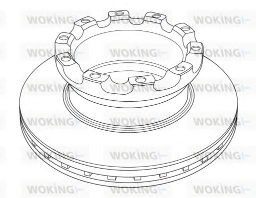 Тормозной диск WOKING 122520