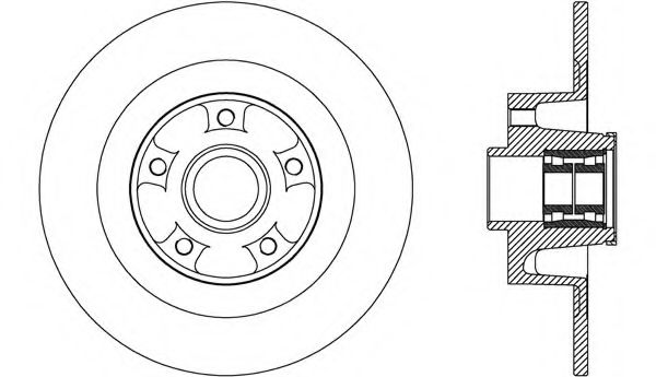 Тормозной диск OPEN PARTS BDA2708.30