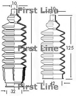 Пыльник, рулевое управление FIRST LINE FSG3033