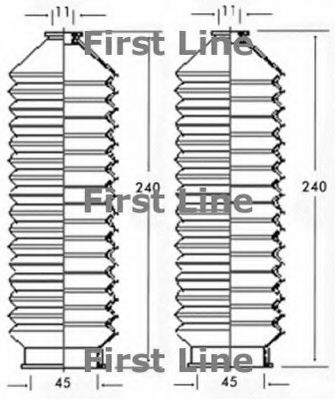 Пыльник, рулевое управление FIRST LINE FSG3199